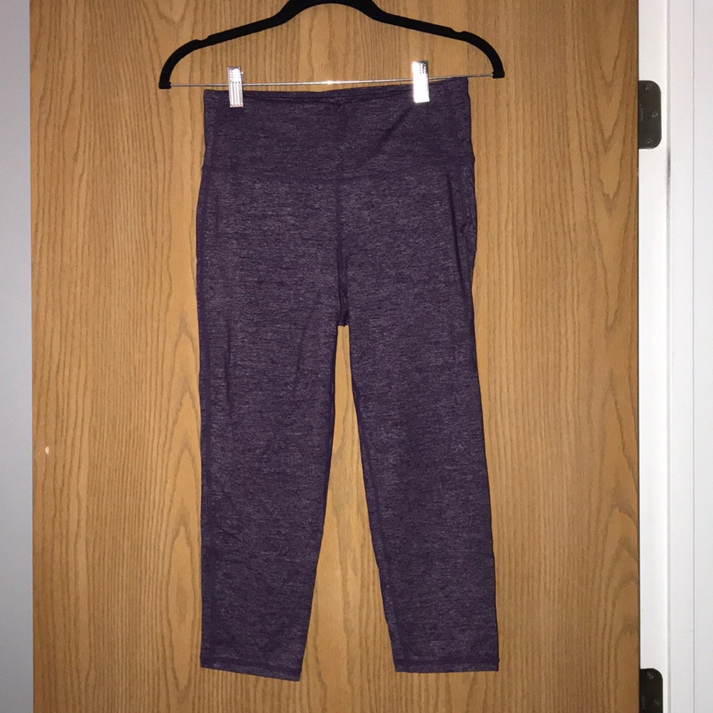 Athleta Purple Heather Capris Workout Leggings